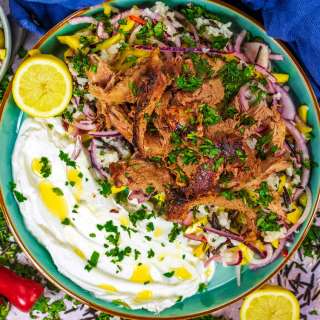 Slow Cooked Leg of Lamb (with Wild Rice Salad)