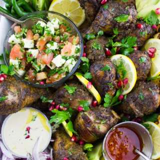 Chicken Shawarma Platter with Tahini Sauce