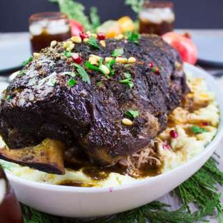 Leg of Lamb with Mashed Potatoes