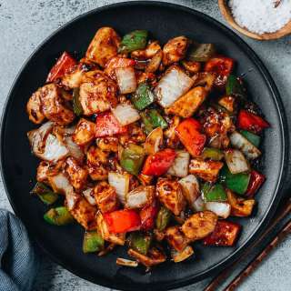 Chicken with Black Bean Sauce (豉汁爆鸡球)