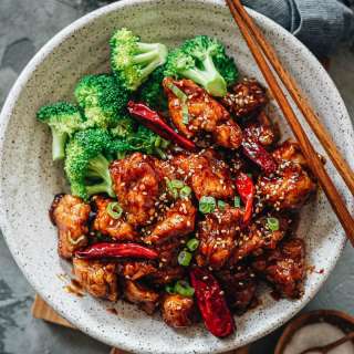 General Tso’s Chicken (Crispy Chicken Without Deep-Frying)