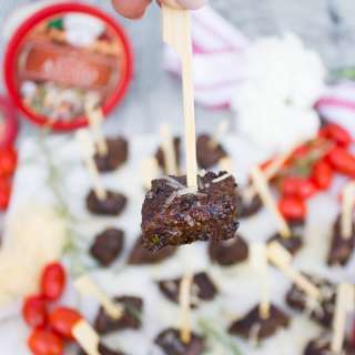 Steak Bites with Parmesan Cheese