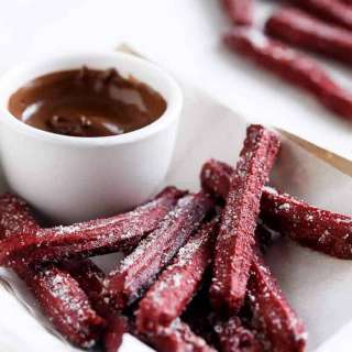The Best Red Velvet Churros (Baked)