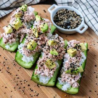 Cucumber Sushi Boats