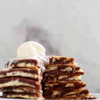 Zebra Marble Pancakes