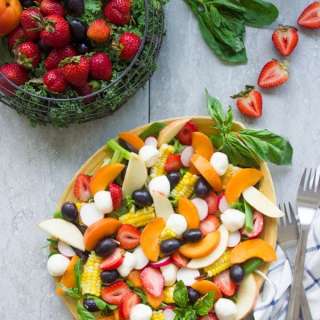 Summer Salad With Fruits & Basil