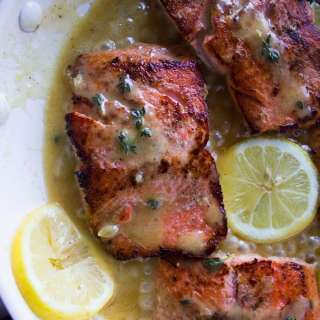 Sockeye Salmon With Lemon Butter Sauce