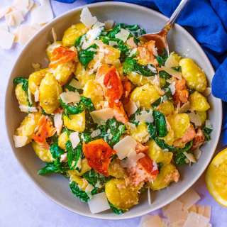 10 Minute Salmon Gnocchi