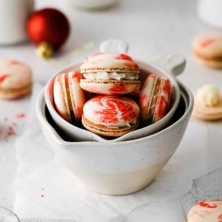Peppermint Macarons