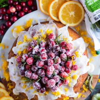 Orange Cake with Cranberries