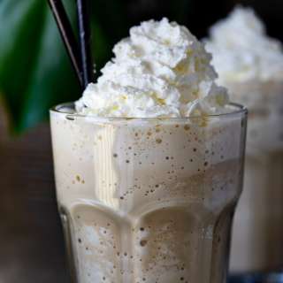 Vietnamese iced coffee frappé