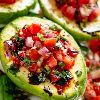 Bruschetta Stuffed Avocado