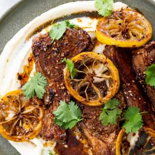 Sesame Sumac Pan Fried Lamb Chops