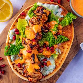 Moroccan Chicken Flatbreads