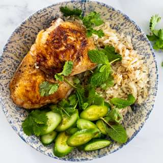 One pan ginger chicken and rice