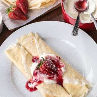 Strawberry Cheesecake Crepes