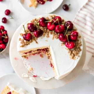 Cherry Crisp Cake