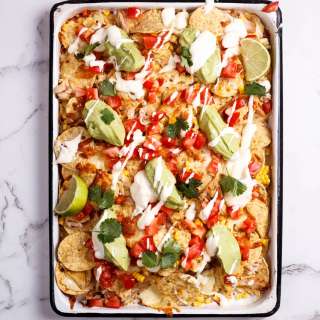 Rotisserie chicken nachos