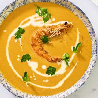Easy-Peasy Prawn Bisque