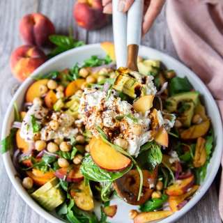 Peach Burrata Salad