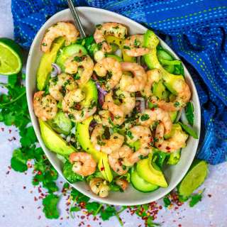 Chilli and Lime Prawn and Avocado Salad