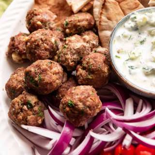 Baked Greek Meatballs (Keftedes)