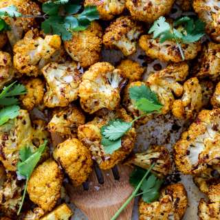 Curry roasted caulilflower