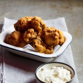 Crumbed and deep-fried Cauliflower
