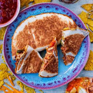 Leftover BBQ Turkey Quesadillas