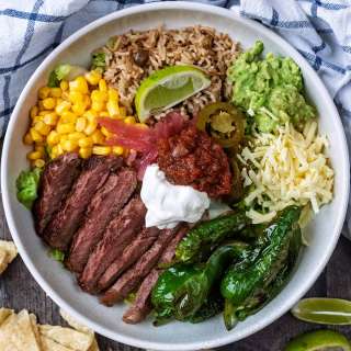 High Protein Steak and Rice Bowl