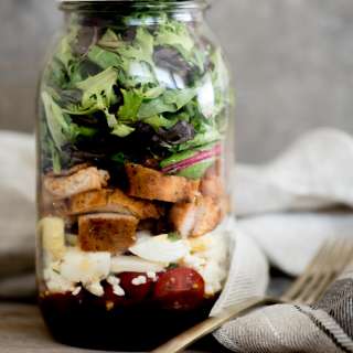 Cobb Style Mason Jar Salad