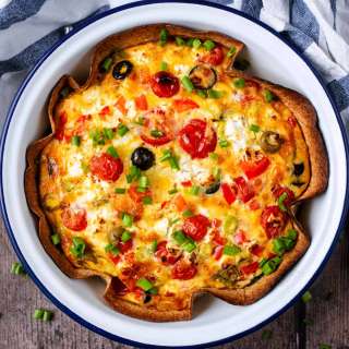 Baked Egg Tortilla (Tortilla Quiche)