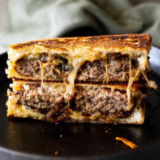 Easy cheesy patty melt