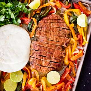 Oven Sheet Pan Fajitas (Steak)