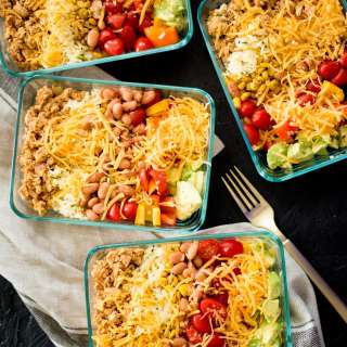 Ground Turkey Taco Bowl (Meal Prep Recipe)