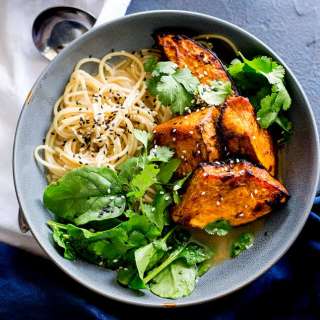 Miso Ramen with Roast Pumpkin