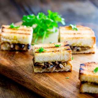 Gruyere and Mushroom Sandwich Bites