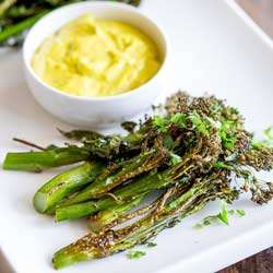 Roasted Broccolini with Easy Béarnaise Sauce