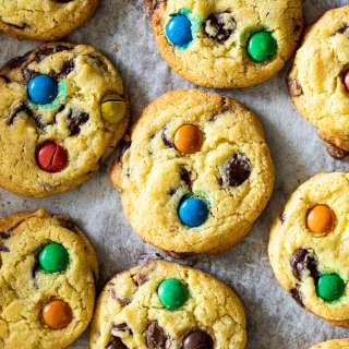 Chocolate chip M&M cookies