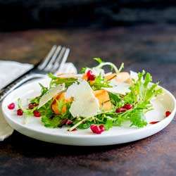 Melon and Pomegranate Salad with Balsamic Syrup