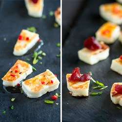 Grilled Halloumi Cheese - Served 2 Ways