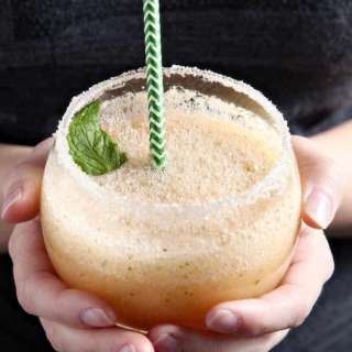 Cantaloupe Margarita with Mint