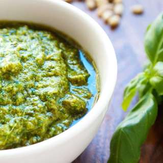 Roasted Garlic Pesto with a Secret Ingredient
