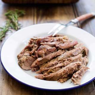 Roast Lamb with Anchovy and Rosemary