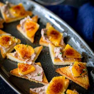 Toast and Pâté with Caramelized Orange