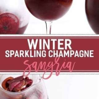Winter Sparkling Champagne Sangria