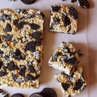 Cookies and Cream Rice Krispies Treats