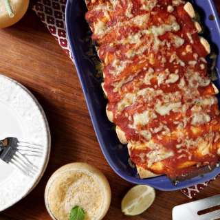 Pork Carnitas Enchiladas