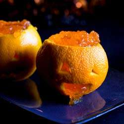 Jack-o-Lantern Jello Heads