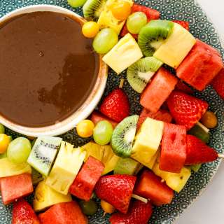 Fresh fruit skewers